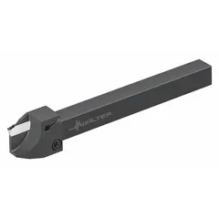 Indexable toolholder for parting and grooving operations on lathes and turning centers. Designed to accept indexable inserts for cutting grooves or separating workpieces in metalworking applications.