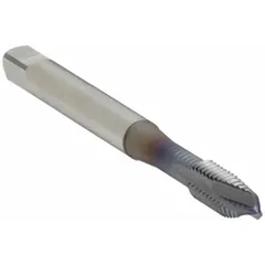 This general purpose hand tap is made of carbon steel with a taper chamfer and three flutes. It is designed for manual threading operations, particularly for starting threads in through-hole applications. The #6-32 UNC size suits a range of maintenance and machining tasks.