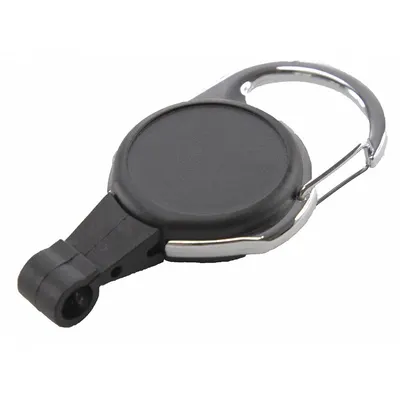 SICURIX Badge Holder: Snap Hook, Horizontal/Vertical, 1 7/16 in Badge Pouch Wd - Retractable Tethers for Badges