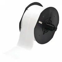 Wraparound Label: 2 1/4 in x 1 in, Vinyl, White (Matte), For 6 AWG to 0 AWG Wire Gauge (MPN B33-75-427)