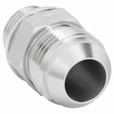 ADAPTALL Hydraulic Hose Adapter: 3/4 in x 1/2 in Fitting Size, Male x Male, BSPP x JIC - NPTF-to-NPTF Steel Hydraulic Hose Adapters
