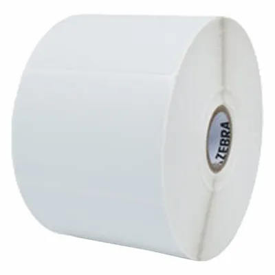 ZEBRA Barcode Printer Labels: 3 in Label Wd, 2 in Label Ht, White, 1 in Core Dia. - Desktop Direct Thermal Labels