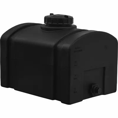 ROMOTECH Reservoir: Single Wall, Vertical, 16 gal, Closed Top, 1/8 in Wall Thick - Domed Horizontal Liquid Storage Tanks
