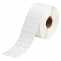 Pre-Cut Label Stock Roll: 3/8 in x 1 in, Nylon, White, 1,500 Labels Included (MPN THT-249-499-1.5-SC)
