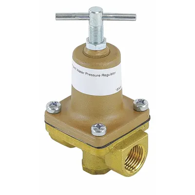 Watts Pressure Regulator: FThreaded x FThreaded, Brass, 140°F Max. Op Temp - Standard Capacity Water Pressure Regulators