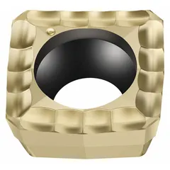 Indexable drill insert for metalworking drilling operations. Used in CNC and manual drilling to produce accurate hole diameters and surface finishes.