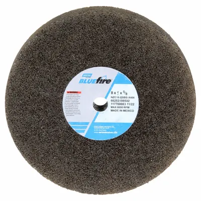 NORTON Type 1 Snagging Wheel, 8" x 1" x 5/8", NZC16-QSBS-X406, Q Hardness - Snagging Wheels for Dirty or Scale-Covered Castings