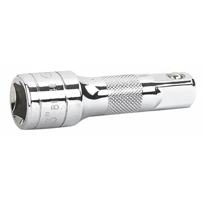 GEARWRENCH Socket Extension: 1/2 in Input Drive Size, 1/2 in Output Drive Size, 3 in Overall Lg - 1/2" Drive Hand Socket Extensions