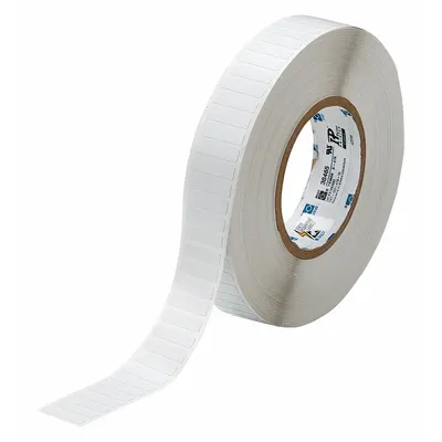 BRADY Pre-Cut Label Stock Roll: 1/4 in x 1 in, 1/4 in, Polyimide, Permanent Adhesive - Brady Precut Label Rolls