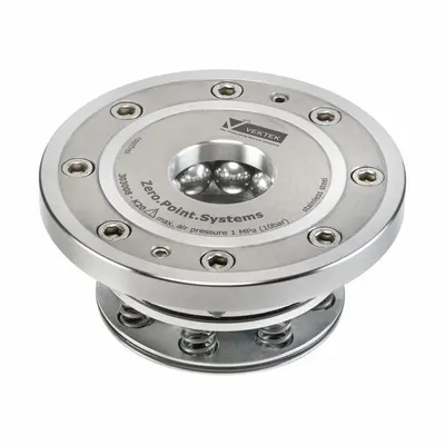 VEKTEK Zero Point Installation Clamping Module: KP20 Nominal Size, Pneumatic Opening - Zero Point System Installation Clamping Modules