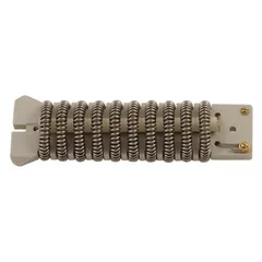 This replacement heating element kit is designed for use with compatible heat guns to restore heating function within a 300°F to 500°F temperature range. With an overall length of 4 3/4 inches, it is suitable for applications such as shrink-fitting, paint stripping, and thawing pipes.