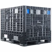 ORBIS Collapsible Bulk Container: 32.8 cu ft, 48 in x 40 in x 39 in, Lid Not Included, 4-Way Entry (MPN GP4048-39)