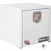 BUYERS PRODUCTS Underbody: Underbody Truck Box, Single Drop-Down Door Door, 18 in Overall Dp, White (MPN 1703495)