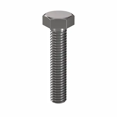 LINDSTROM Hex Head Cap Screw: Steel, Class 8.8, Plain, M6, Metric, 30 mm lg, Fully Threaded - Class 8.8 Steel Hex Head Cap Screws