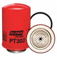 BALDWIN FILTERS Oil Filter: PT302, 2 3/4"-4 Thread Size, 6 3/8 in Overall Ht, 3 7/8 in Outside Dia