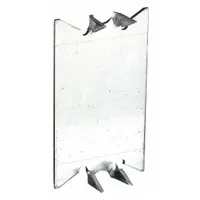 RACO Cable Protection Plate: Steel, Silver, Single and Two Gang Boxes, 0.06 in Overall Dp (MPN 2709)