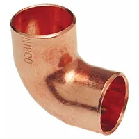 NIBCO Sweat Fitting Elbow: 3 in CTS x 3 in CTS, Cup x FTG, Wrot Copper (MPN 607 3)