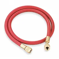 YELLOW JACKET Hose: 5 ft Lg, 0° Angle, Red, Rubber, Single Hose (MPN 21660)
