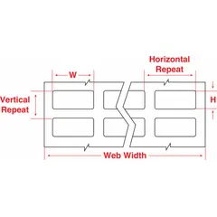 This precut label roll consists of 1/4 in x 3/4 in polyester labels with a white gloss finish, 10,000 labels per roll. Designed for use with the i5100 printer series, these labels are suitable for industrial identification and labeling applications requiring durable, printed markings.