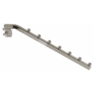 ECONOCO Tubing Waterfall: Single, 1 in Slot Spacing, 1/2 in Slot Lg, 1 in x 12 in x 1 in - Waterfall Hangrails for Slotted-Standard Shelving