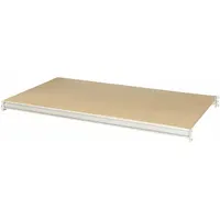HALLOWELL Bulk Rack Shelf: 48 in x 48 in x 3 1/8 in, 14 ga Beams, Particleboard (MPN HBRL4848P-PL)