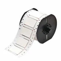 Sleeve Label: 3/4 in x 2 in, Polyolefin, White (Matte), For 0 AWG to 2 AWG Wire Gauge (MPN B33D-750-2-7642)