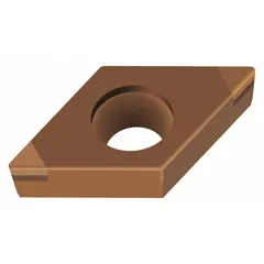 Diamond indexable turning insert for precision machining of non-ferrous materials, composites, and abrasive workpieces. Designations DCGW2(1.5)0.5TS-2 and DCGW070202TS-2. Suitable for fine finishing operations requiring high hardness and wear resistance.