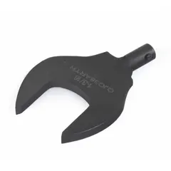 Interchangeable open end thin head for torque wrenches. SAE size with Y shank and 1-1/2 in opening. Used with compatible torque wrench handles to apply precise torque to fasteners in industrial maintenance, assembly, and repair tasks.