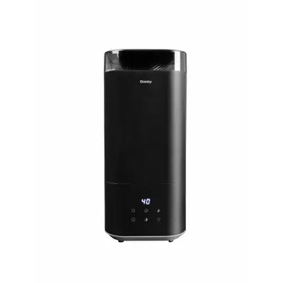 DANBY Portable Humidifier: Ultrasonic, 1.3 gal Daily Humidification Output, Cool - Cold Water Evaporative Portable Humidifiers