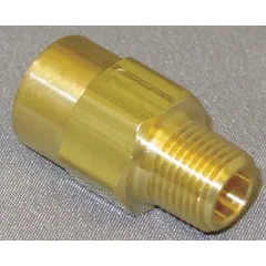 This brass inline piston check valve features a spring-loaded piston design for positive sealing and backflow prevention. With 1/2 in MNPT x FNPT connections, it is suitable for horizontal or vertical installation in threaded piping systems. Commonly used in water, oil, and gas applications where a compact, reliable seal is required.