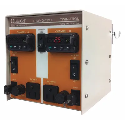 GLAS-COL Dual Temperature Control: 120V AC (MPN 108A Twintrol) - Heating Mantle Temperature Controllers