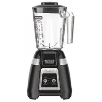 Medium-duty bar blender with a 1 hp motor and 2 speeds plus pulse function. Features a copolyester container and switch actuation. Operates on 120V AC. Suitable for blending cocktails, smoothies, and frozen drinks in bar and restaurant settings