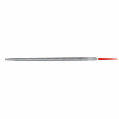 SIMONDS Machinists File: Round, Double-Cut, Double Edge Cut, Smooth Cut, 12 in Lg without Tang - Double-Cut Round Files