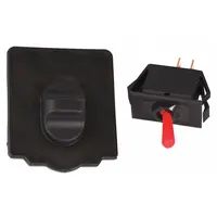 Replacement switch and switch cover assembly for shop vacuum cleaners. This OEM part restores power control functionality on compatible units. Suitable for use in industrial and commercial cleaning environments