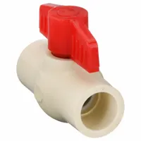 APPROVED VENDOR Manual Two-Way Ball Valve: 3/4 in, CPVC, Straight, Slip x Slip, Full Port Ball Port (MPN 48637)