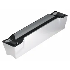 Indexable carbide insert for parting and grooving operations on turning centers and lathes. Designed for cut-off and groove creation in metal components. Model identifier GX24-4E600N03-CE4 WKP23S.