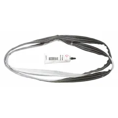 Rear seal for Whirlpool dryers, designed to prevent air leaks and maintain proper airflow around the drum rear area. Used as a replacement part in compatible Whirlpool washing machines and dryers to support efficient drying performance.