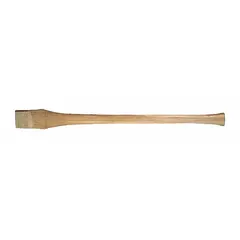 This 36-inch hickory replacement handle is designed for axes with a maximum head weight of 5 lb. It is compatible with manufacturer model number 41549. Used for splitting or chopping wood in forestry, construction, and general maintenance.