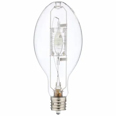 GE LAMPS Bulb: Vertical Base Up +/-15°, ED37, Mogul Screw (EX39), 400 W Watt, 4000K - Mogul Screw Base (EX39) High-Output Lamps