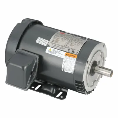 Dayton General Purpose Motor: C-Face/Rigid Base Mount, Totally Enclosed Fan Cooled - C-Face with Rigid Base 3-Phase General Purpose AC Motors