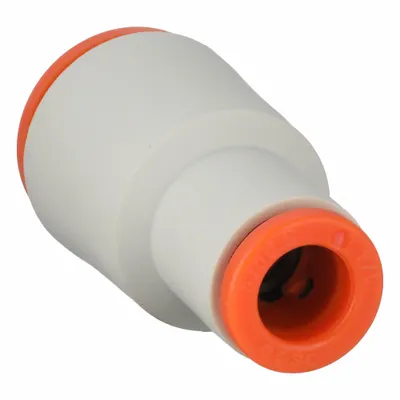 SMC KQ2H07-11A Push-to-Connect Fitting, Brass, White, 1/4 in OD x 3/8 in OD - Polybutylene & Brass Tube Fittings