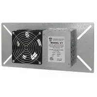 Crawl Space Fan: Exhaust, 110 cfm Max Airflow, 1 Fans, 20 W, For 6 in x 8 in Cutout HxW, 120V AC (MPN V1)
