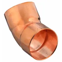 NIBCO Sweat Fitting Elbow: 2 1/2 in CTS x 2 1/2 in CTS, Cup x FTG, Wrot Copper (MPN 606-21/2)