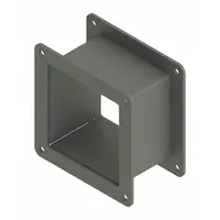 Wireway Nipple: 4 in Wd, 4 in Ht, 3 in Lg, Steel (MPN F44WN3)