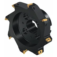 Indexable face mill with 160 mm diameter, B40 arbor mount, and 8 cutting edges. Designed for high-feed roughing and finishing operations on steel, stainless steel, and cast iron. Suitable for general machining applications requiring productivity and surface finish.