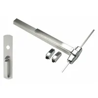 VON DUPRIN Surface Vertical Rod: 3 ft Max Door Wd, Chrome (MPN 9827TP-F 3 26D)
