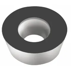 Round indexable milling insert with WKP35S grade, designed for high-feed roughing and finishing operations. The round geometry reduces cutting forces and improves chip evacuation. Suitable for machining steel and stainless steel in general manufacturing applications.