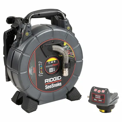 RIDGID Drain Inspection Camera: SeeSnake, 100 ft Lg., 4 in Max. Pipe Dia. - Ridgid Pipe Inspection Camera Reels