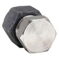 PARKER Compression Fitting Cap: 1/4 in OD Fitting Size, Compression, Stainless Steel (MPN 4 PNBZ-SS)