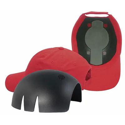 DELTAPLUS USA Bump Cap Insert: Black, Head Protection Venting, Polyethylene, ERB SAFETY - Bump Cap Inserts